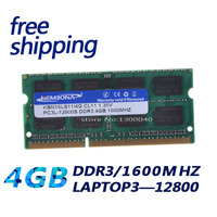 Darmowa wysyłka 1.5V 1.35V do laptopa DDR3 1G 2G 4G 8G 4GB 8GB pamięci ram PC3 PC3L 8500 1066MHz 10600 1333Mhz 12800 1600MHz Sodimm pamięci 4